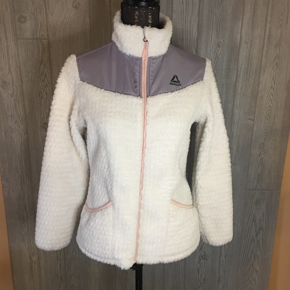 Girls Reebok Furry Jacket Size 14/16 - Picture 3 of 8